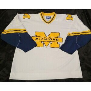 University Of Michigan Wolverines Vintage Starter Hockey Jersey Size XL AS IS
